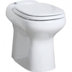 CUVETTE WC avec broyeur integre et raccordement lave mains REF C6LV SANICOMPACT ELITE SFA  CERAMIQUE ANTICALCAIRE AVEC ABATTANT 