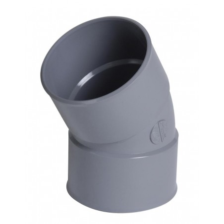 Coude simple 30° PVC FF D100 REF CT33 NICOLL
