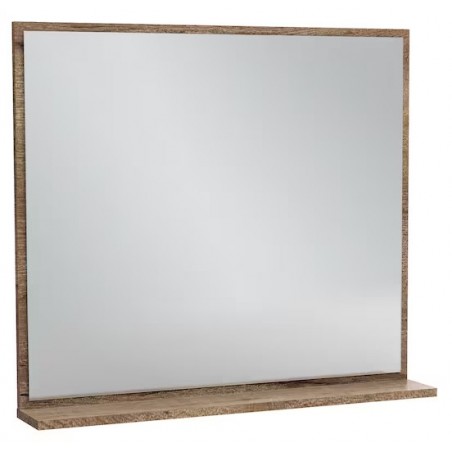 Miroir Vivienne sans éclairage cadre & tablette mélaminé 80 x 69,6 cm couleur Chêne arlington EB1597-E70 Jacob Delafon